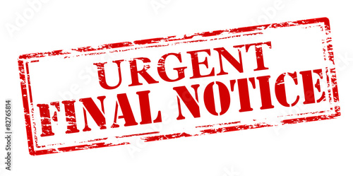 Final notice