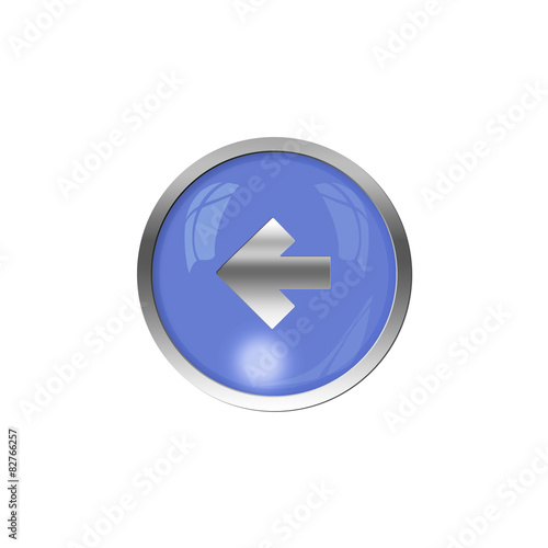 Free Download Button Blau - Pfeil links - GFXLoad
