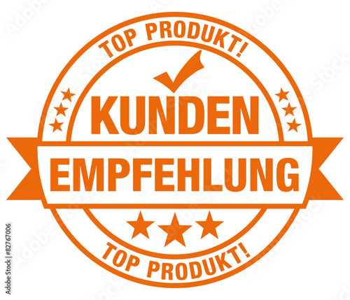 Kundenempfehlung - Top Produkt - Stempel