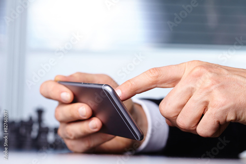 businessman with mobile phone
