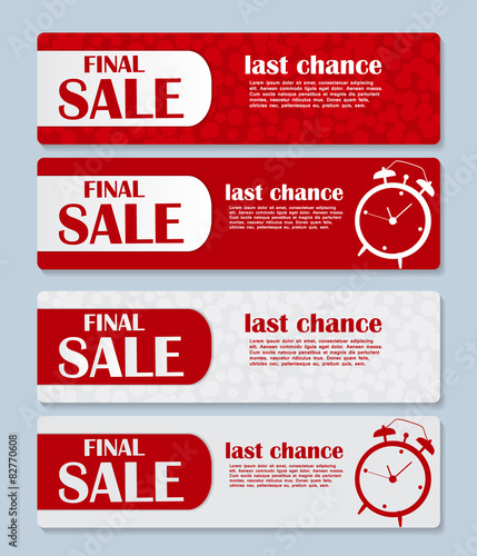 Sale Banner with Place for Your Text. Vector Illustration