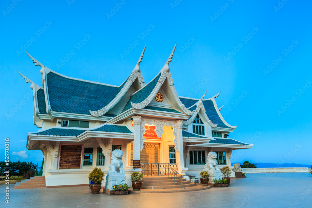 Obraz premium Wat Pa Phukon on the mountain in Udonthani province of Thailand
