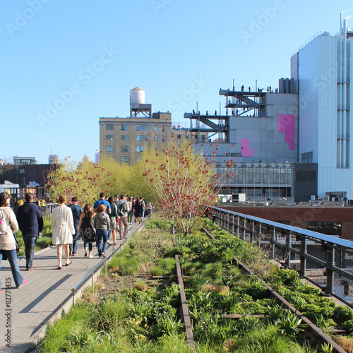 Canvas Print New York City / High Line Walkway