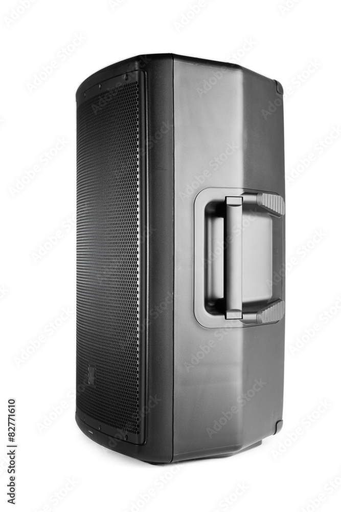 professional audio speaker PA, isolated on white professional audio speaker PA, isolated on white