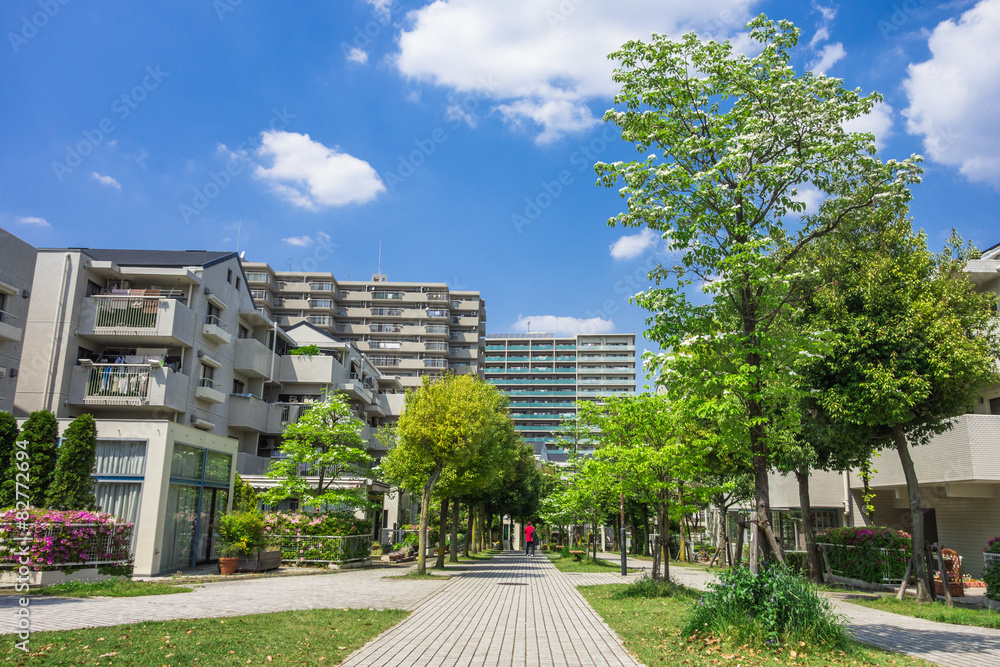 閑静な住宅街