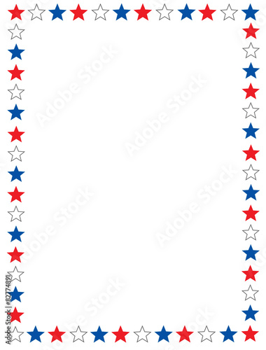 Patriotic border / star frame