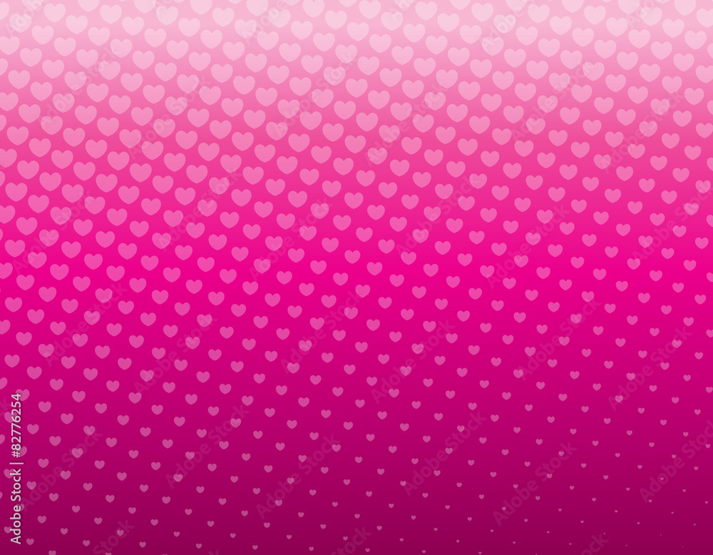 Pink heart halftone background