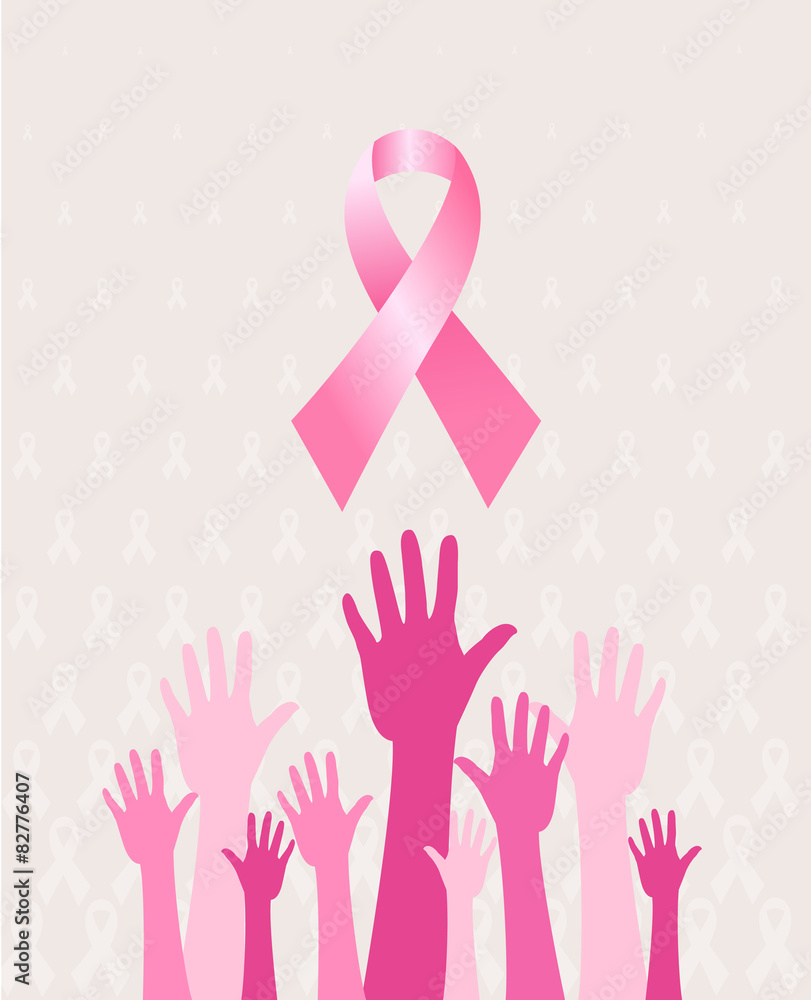 Obraz premium Pink ribbon concept