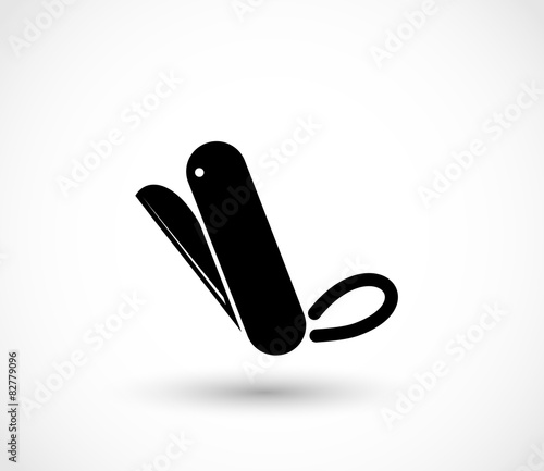 Penknife icon vector