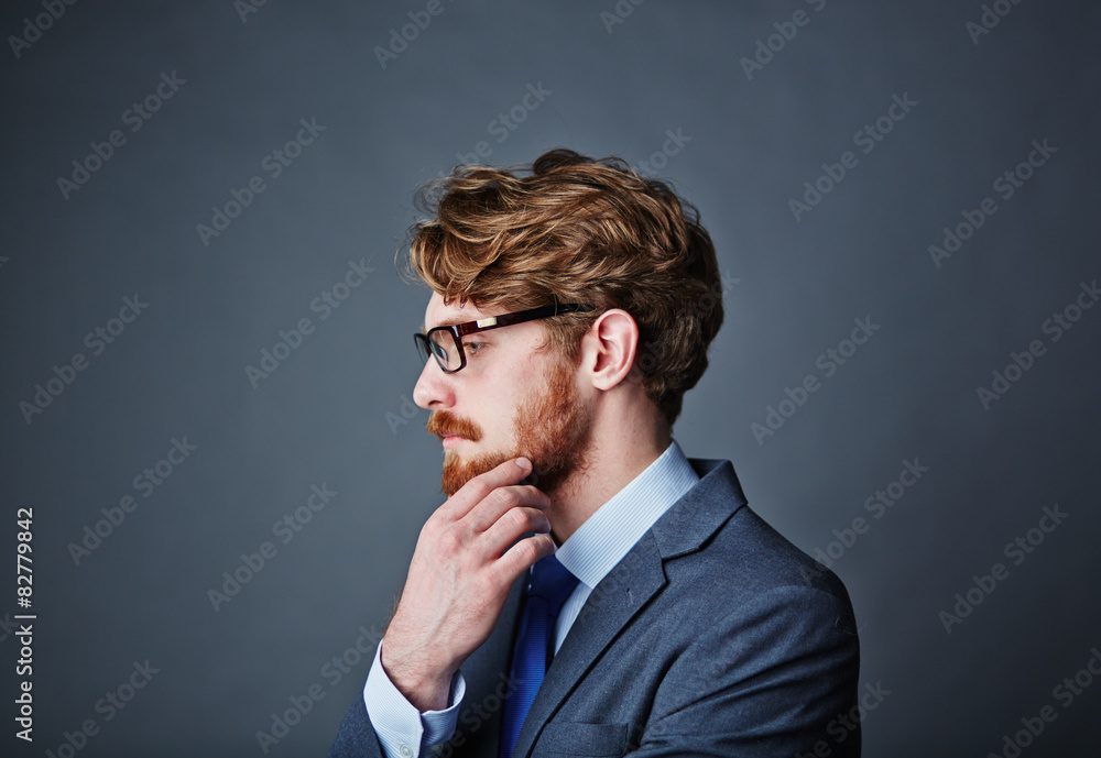 Pensive businessman Pensive businessman