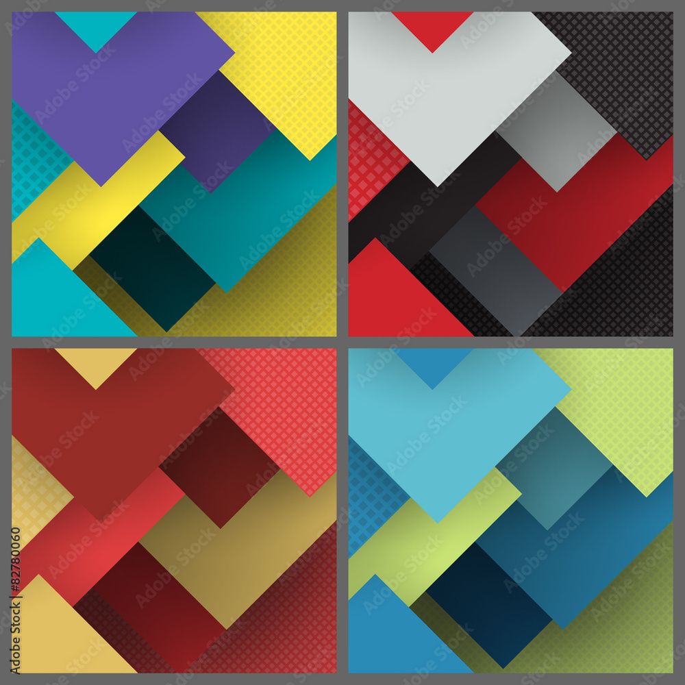 Set of banner templates with geometric pattern. Set of banner templates with geometric pattern.