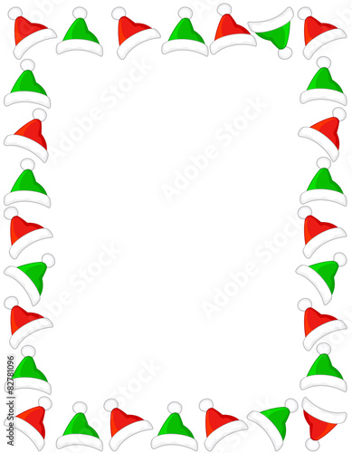 Santa hat border / frame design