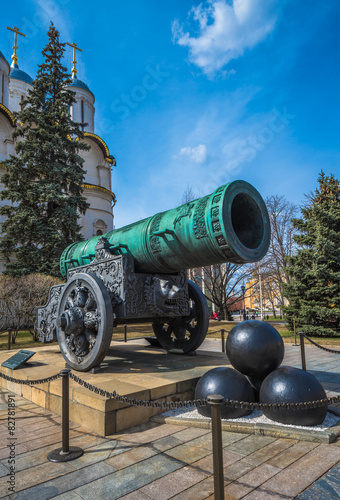 Tsar or King Cannon in Moscow Kremlin, Russia