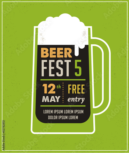 Beer Festival vintage poster