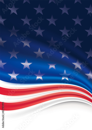 American Flag Background.