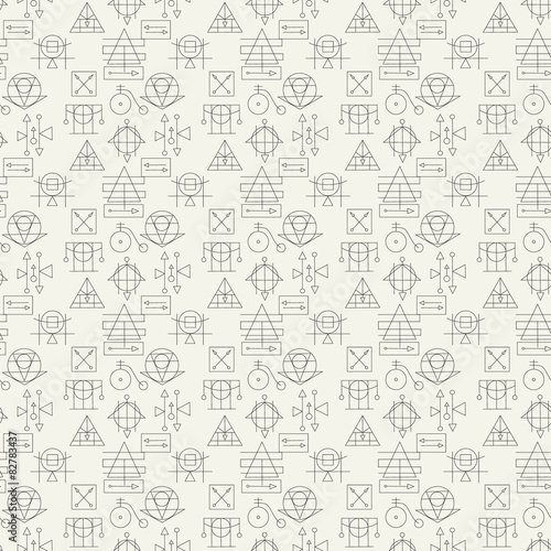 Geometric seamless pattern