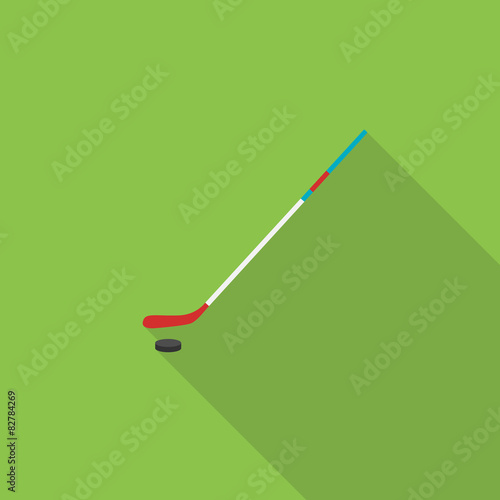 The hockey background. Flat Vector illustration.