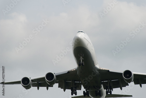 Flugzeug bei der Landung