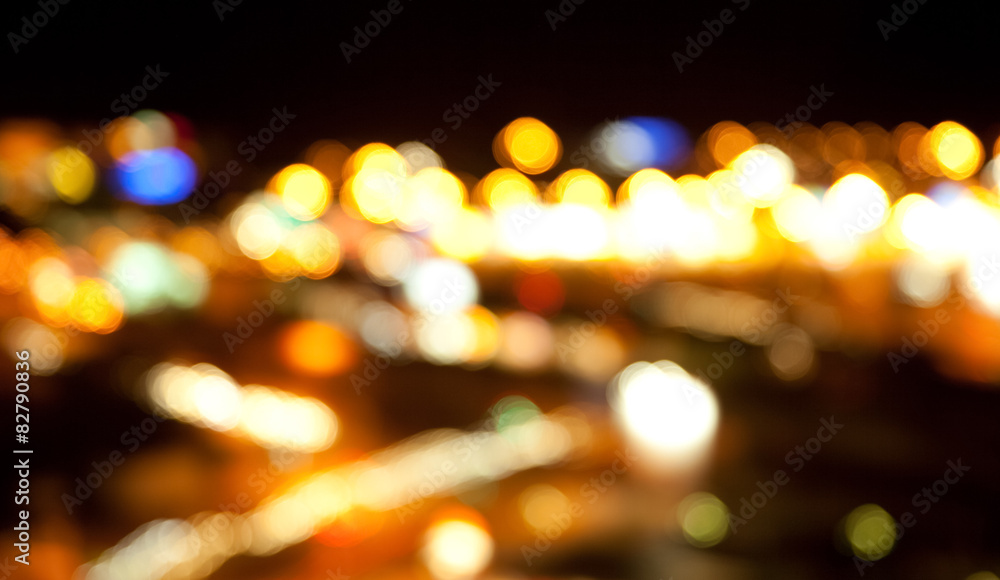 golden bright lights on dark night background golden bright lights on dark night background