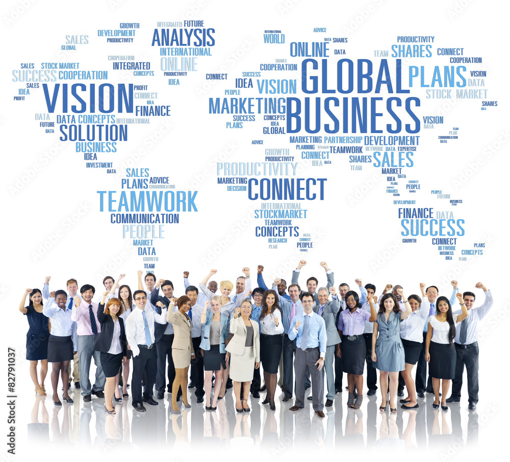 Global Business Vision Strategy Planning Concept Global Business Vision Strategy Planning Concept
