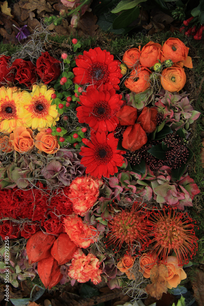 Autumn flower arrangement
