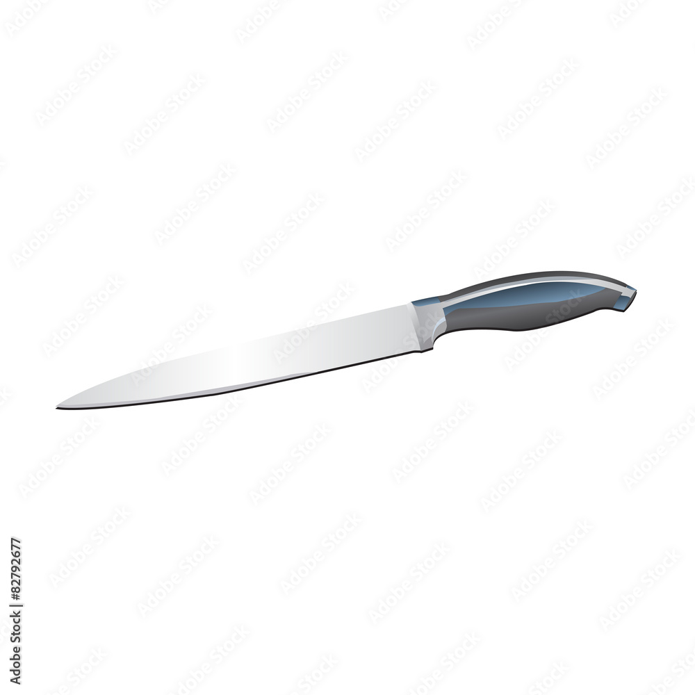 Kitchen knife/ Kitchen knife on a white background Kitchen knife/ Kitchen knife on a white background