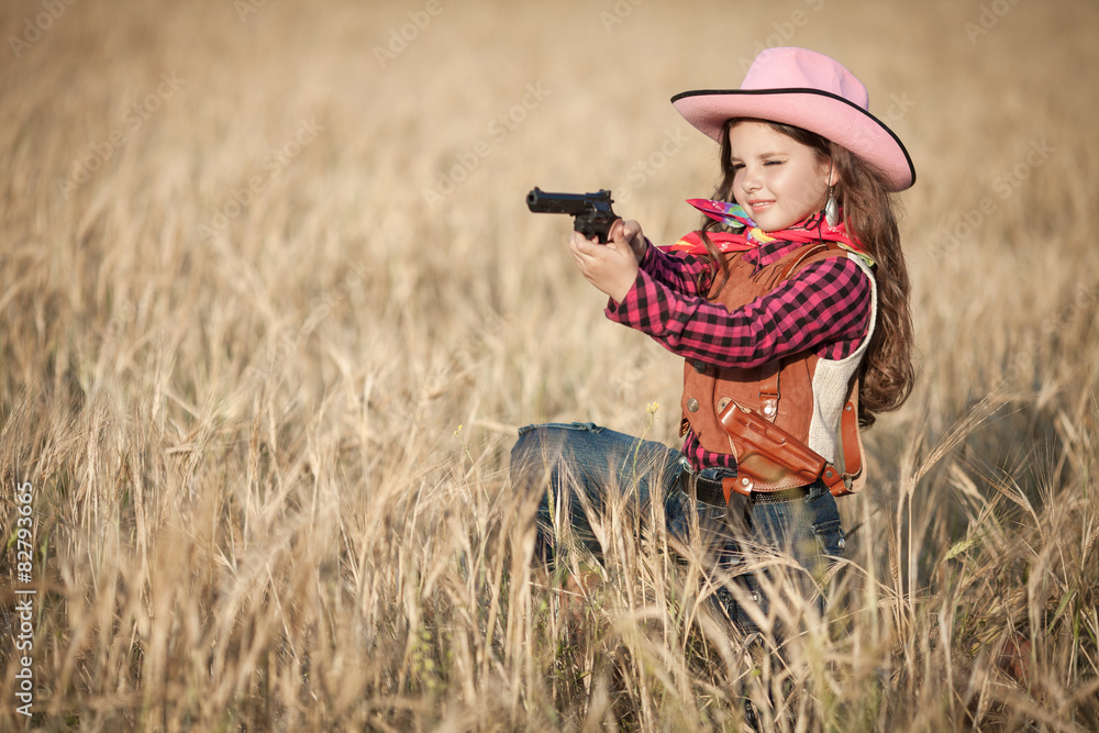 cute little girl outdoor portrait