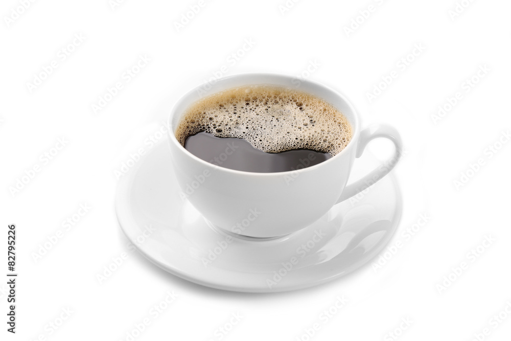 Cup of coffee isolated on white Cup of coffee isolated on white
