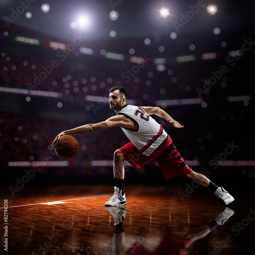 red Basketball player in action © 103tnn