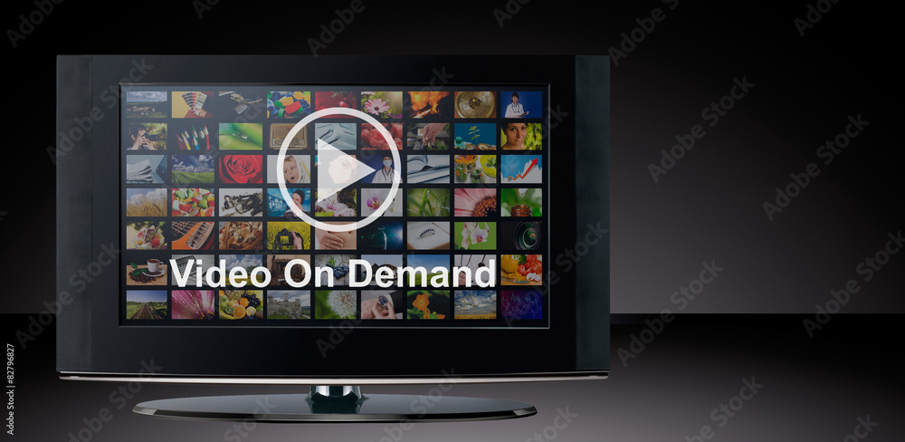Video on demand VOD service on TV. Video on demand VOD service on TV.