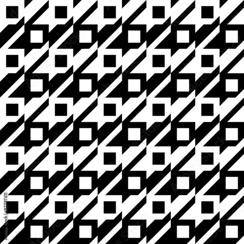 Seamless pattern black and white, vector