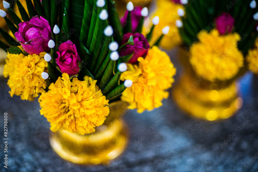 Obraz premium Flower in thai temple