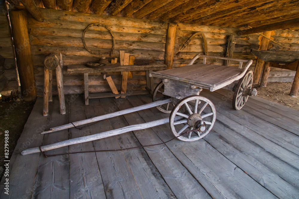 Fototapeta premium Old cart horse