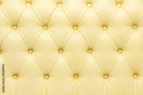 Leather upholstery of a magnificent sofa