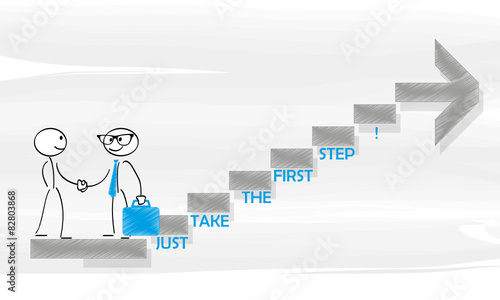 step,first,nach vorne