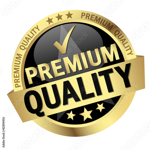 button with text Premium Quality