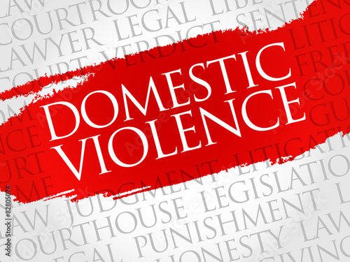 Domestic Violence word cloud concept