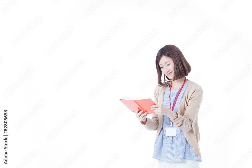 オフィスカジュアルID(白バック)