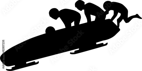 Bobsleigh Silhouette