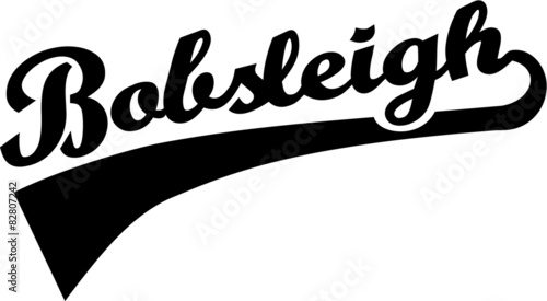 Bobsleigh Retro word