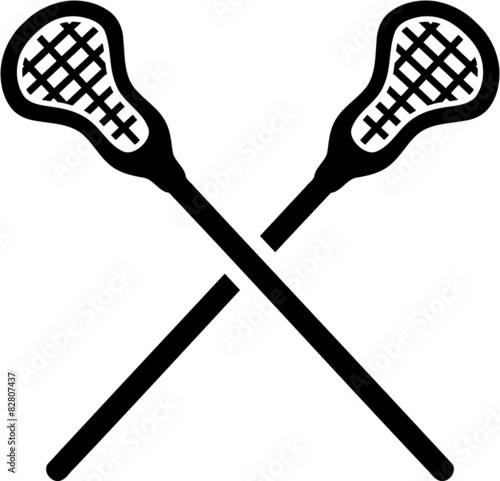 Lacrosse Sticks crossed