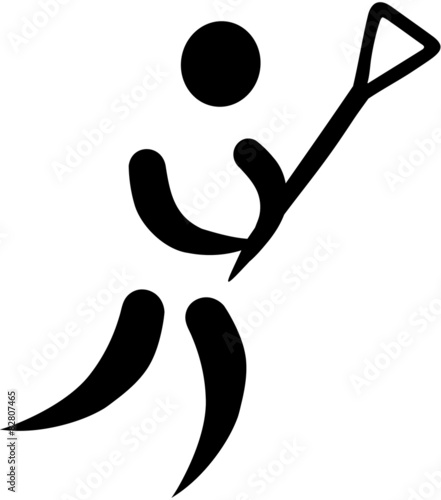 Lacrosse Player Pictogram