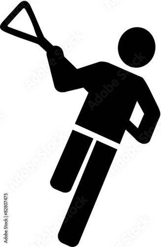 Lacrosse Player Icon