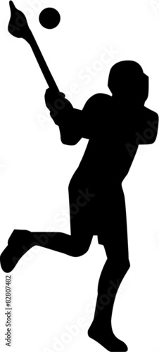 Lacrosse Player Silhouette