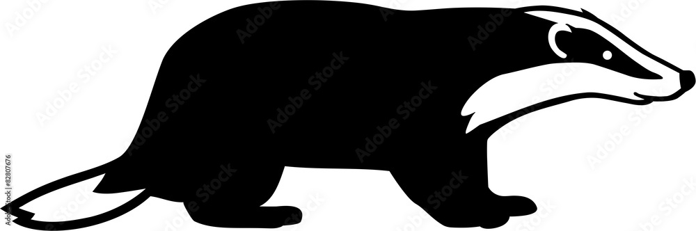 Badger Silhouette Badger Silhouette