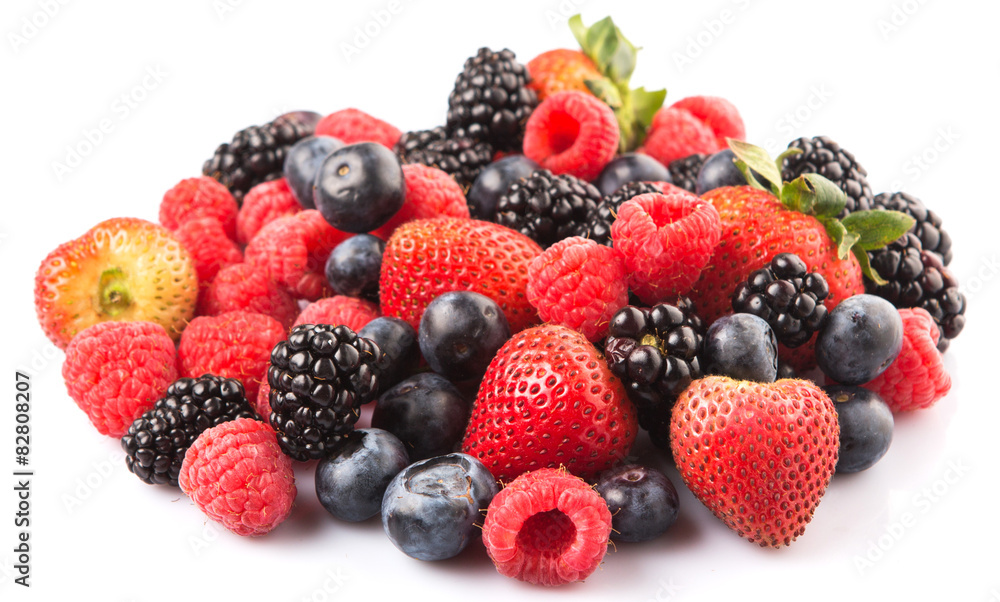 Strawberry, blackberry, blueberry and raspberry Strawberry, blackberry, blueberry and raspberry