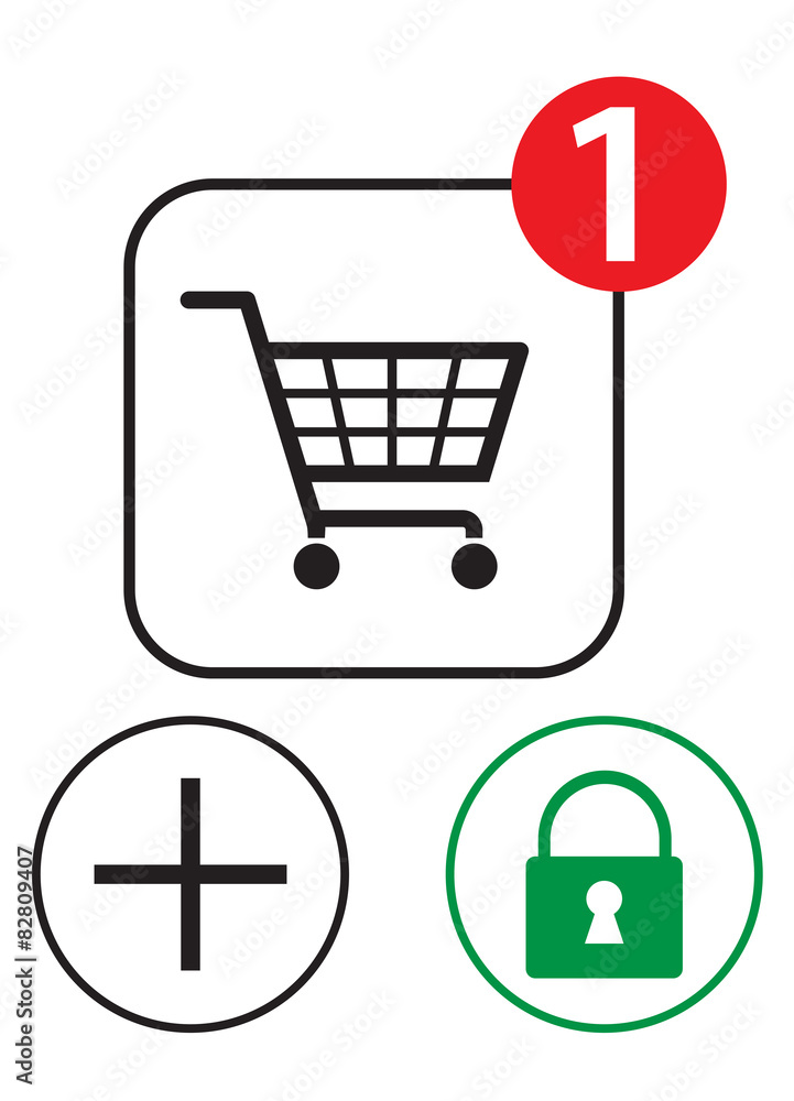 virtual symbol of online shopping