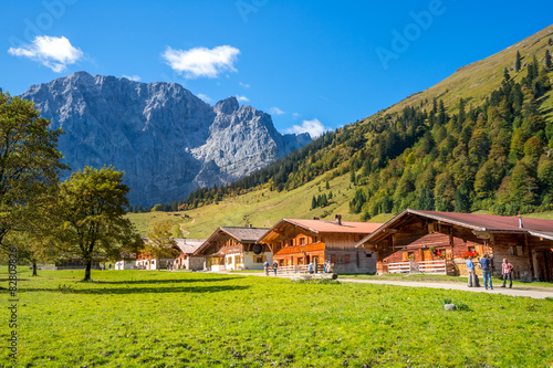 Almdorf in den Alpen  photo