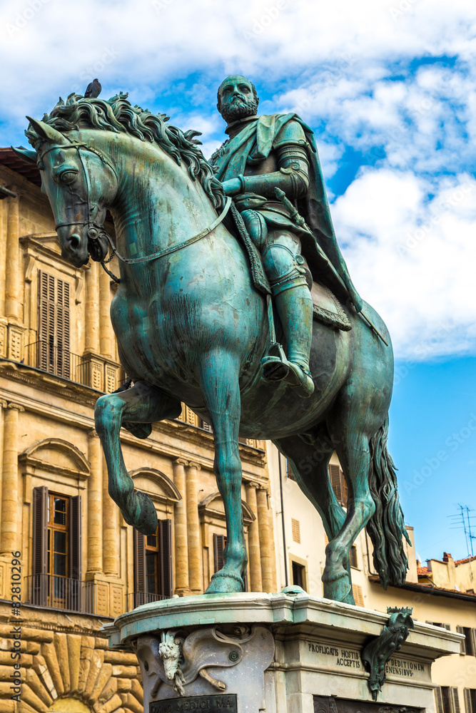 Obraz premium Statue of Cosimo I de Medici in Florence