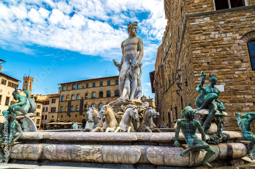 The Fountain of Neptune in Florence photo